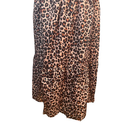 2/$50 NEW Leopard M Print Boho Halter Maxi Dress Butterfly Detail Sleeveless - Picture 14 of 16